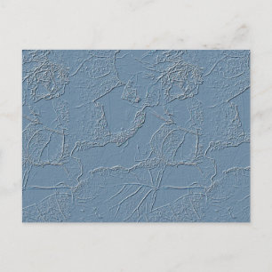 Postale Carte de note avec un design de feuille abstraite