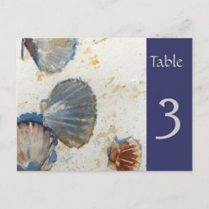 Postale Carte de numéro de tableau des coques de mer de la