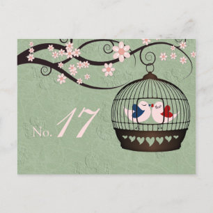 Postale Carte de numéro de tableau des prisonniers d'amour