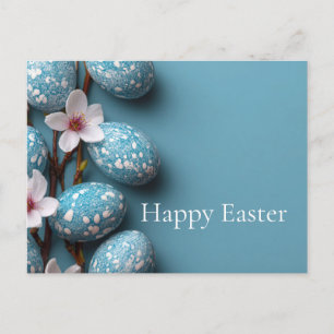 Postale Carte de Pâques avec oeufs de Pâques