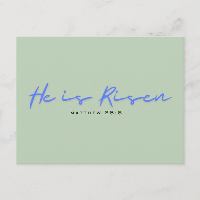 Postale Carte de Pâques religieuse moderne (Devant)