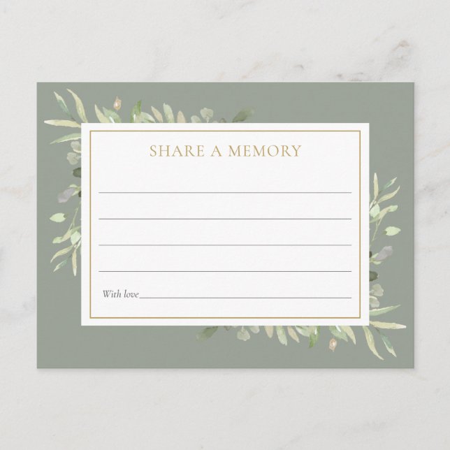 Postale Carte de partage de mémoire de célébration de la v (Devant)