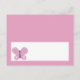 Postale Carte de place écrite Papillon de prune de sucre