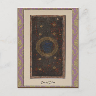 Postale Carte de plate-forme de tarot de Visconti - circa