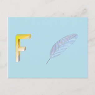 Postale Carte de plume