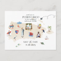 Carte de Porto Rico Mariage de Destination Enregis