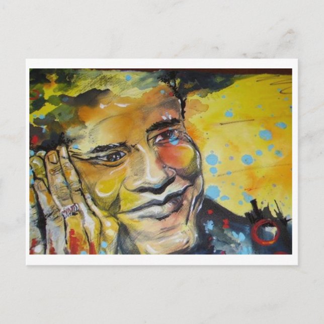 Postale Carte de poste Barack Obama (Devant)