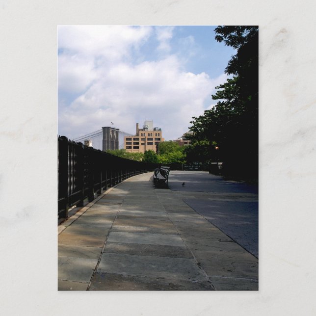 Postale Carte de poste de banc de parc (Devant)