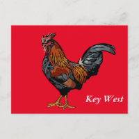 Carte de poste West Roster Red