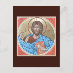 Postale Carte de prière Christ Pantocrator