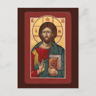 Postale Carte de prière Christ Pantocrator