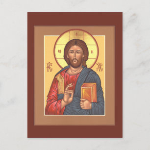 Postale Carte de prière Christ Pantocrator