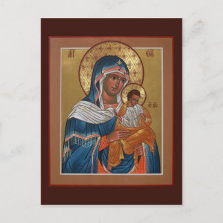 Postale Carte de prière de la Mère de Dieu Konevitsa