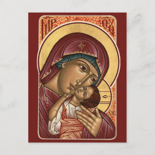 Postale Carte de prière de la Mère de Dieu Korsun