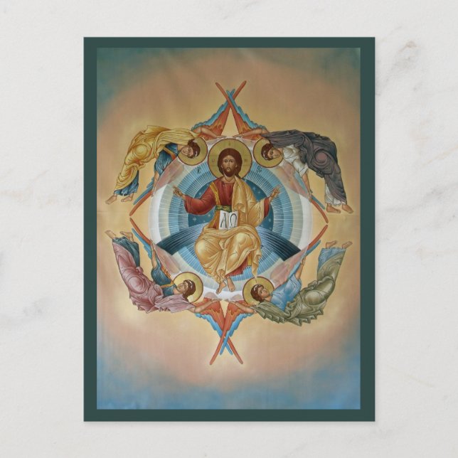 Postale Carte de prière de l'Ascension du Christ (Devant)