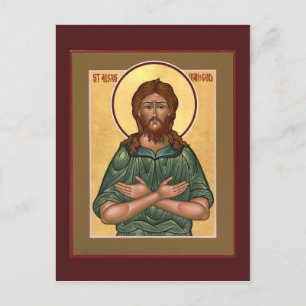 Postale Carte de prière de l'homme de Dieu St. Alexis