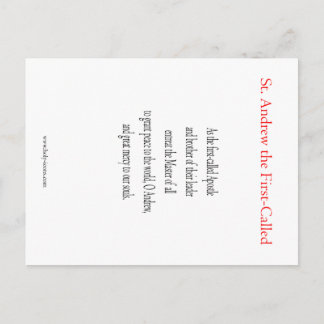 Postale Carte de prière de saint André