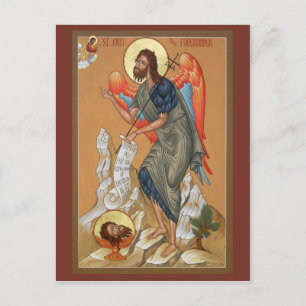 Postale Carte de prière de St. Jean le Précurseur