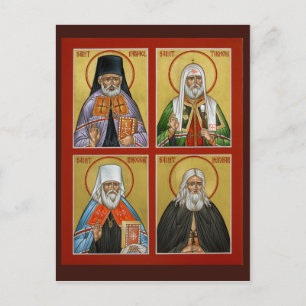 Postale Carte de prière des saints américains