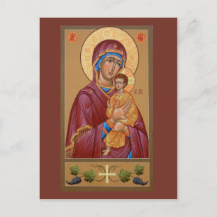 Postale Carte de prière Pimen Mère de Dieu