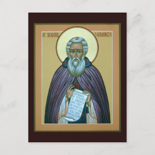 Postale Carte de prière Saint-Serge de Radonej