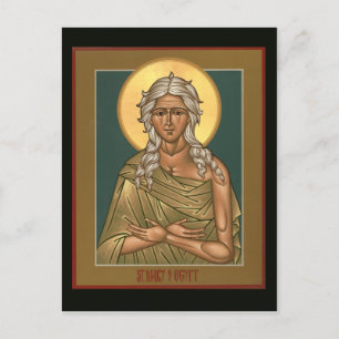 Postale Carte de prière Sainte Marie d'Égypte