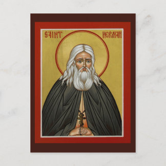 Postale Carte de prière St. Herman d'Alaska