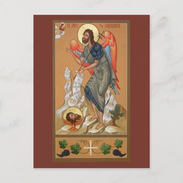 Postale Carte de prière St. John the Forerunner (Devant)