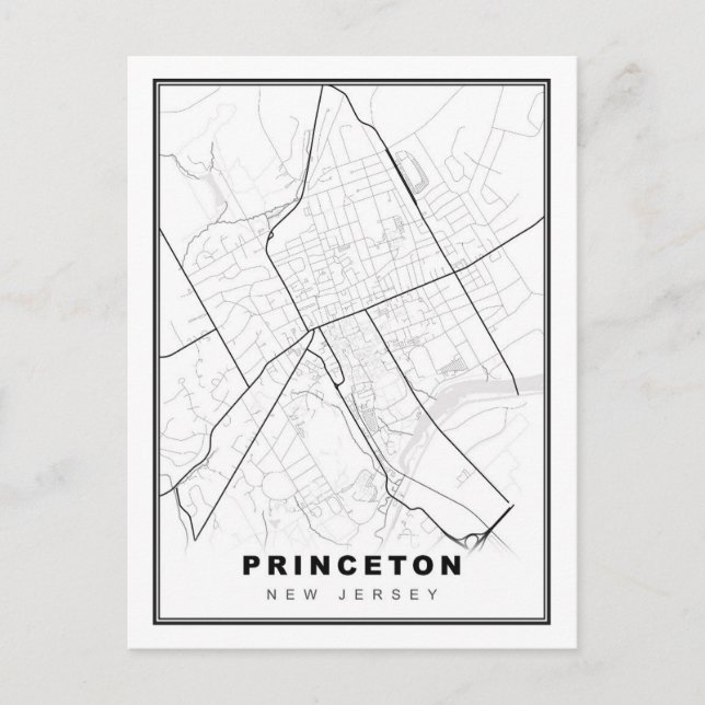 Postale Carte de Princeton (Devant)