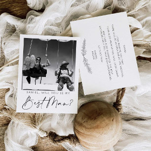 Postale Carte de proposition de meilleur homme de script m