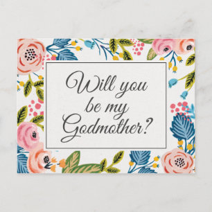 Postale Carte de proposition Floral Godmère moderne