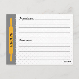 Postale Carte de recette