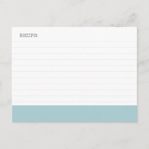 Postale carte de recette
