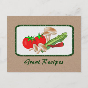 Postale Carte de recette