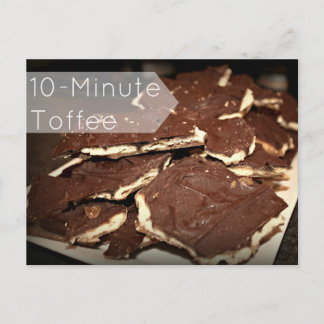 Postale Carte de recette de café de 10 minutes