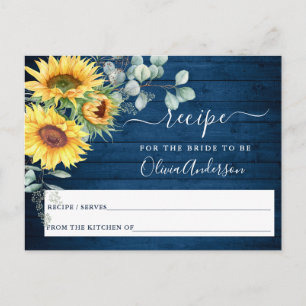 Postale Carte de recette de Fête des mariées Eucalyptus de