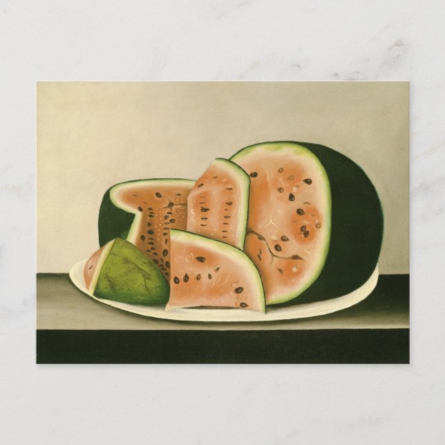 Postale Carte de recette de pastèque (Devant)