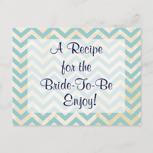 Postale Carte de recette Fête des mariées (Devant)
