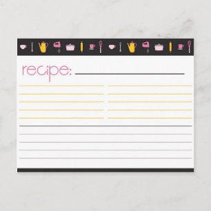 Postale Carte de recette Fête des mariées