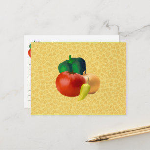 Postale Carte de recette légume