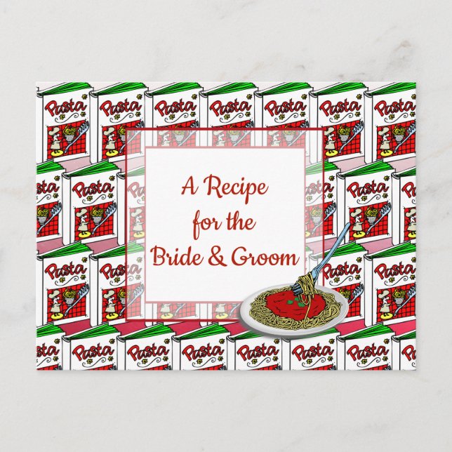 Postale Carte de recette mariage (Devant)