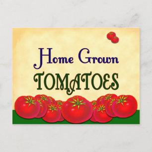 Postale Carte de recette personnalisée à base de tomates