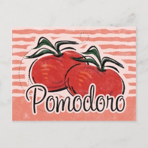 Postale Carte de recette tomate italienne