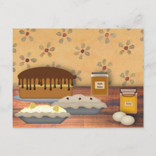 Postale Carte de recettes Country Desserts