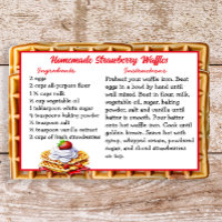 Carte de recettes Fraise Fraise Fabriquée maison