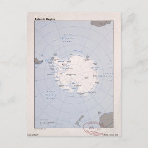 Postale Carte de Region antarctique (1982)