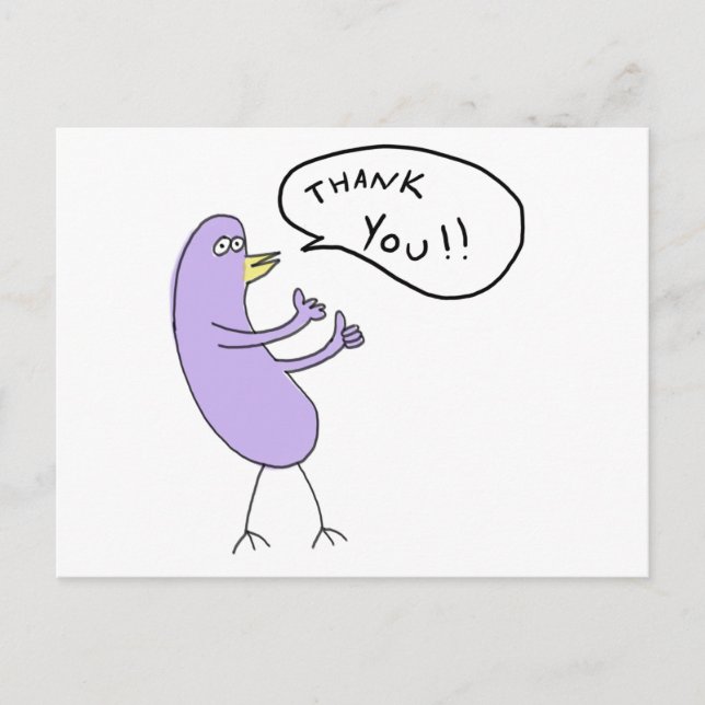 Postale Carte de remerciement !!! (Devant)