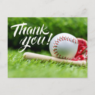 Postale Carte de remerciement de baseball