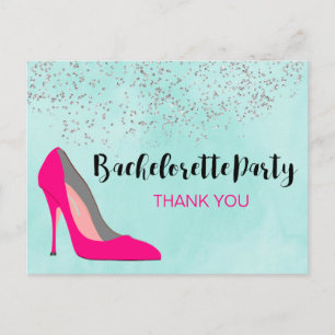 Postale Carte de remerciement de fête d'enterrement de vie