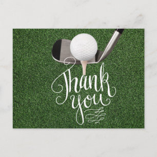 Postale Carte de remerciement de golf pour golfeur